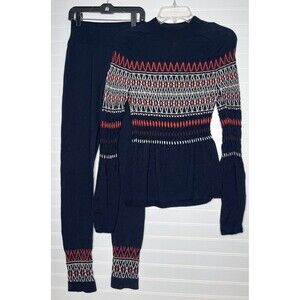 Sweaty Betty Seamless Ski Set M Top & Leggings Merino Base layer Thermal